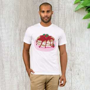 Strawberry Pancakes Sweet Breakfast Food T-Shirt