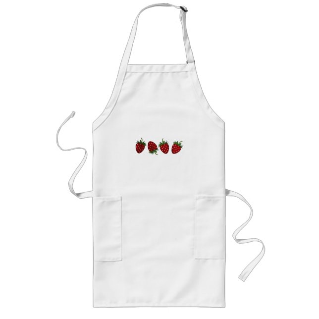 Strawberry Panel Long Apron (Front)