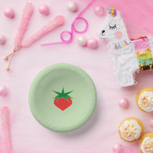 Strawberry Paper Bowls Plate