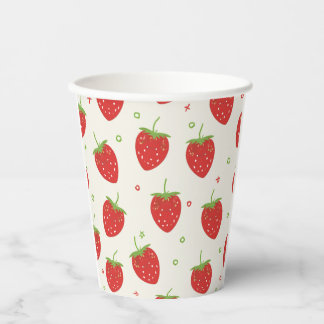 strawberry paper cup