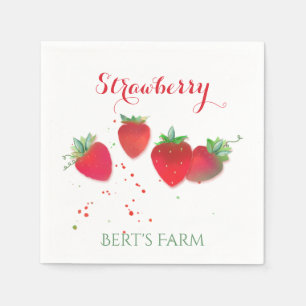 Strawberry Paper Napkins