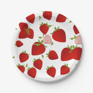 Strawberry Paper Plate