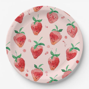 Strawberry Paper Plate