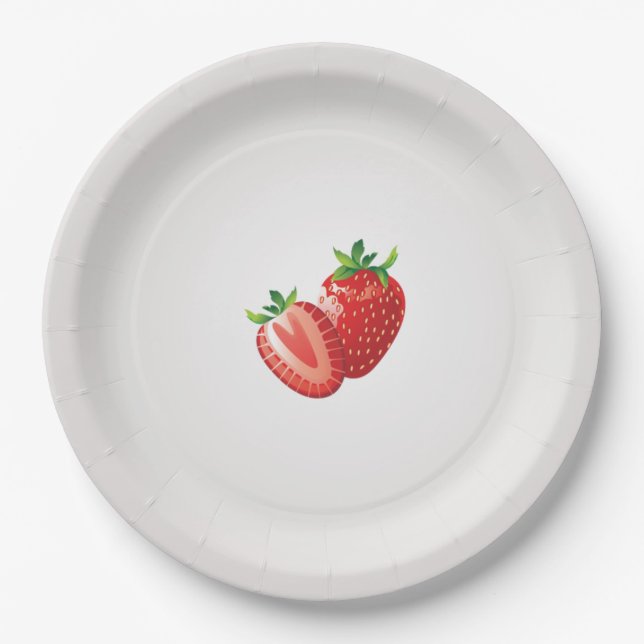Strawberry Paper Plate (Front)
