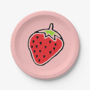 Strawberry Paper Plate
