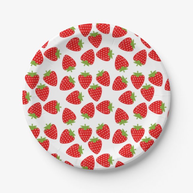 Strawberry Paper Plate (Front)