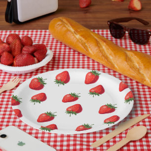 Strawberry Paper Plate   Party Supplies