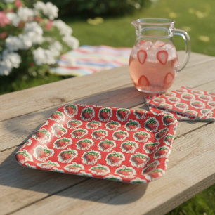 Strawberry Paper Plates