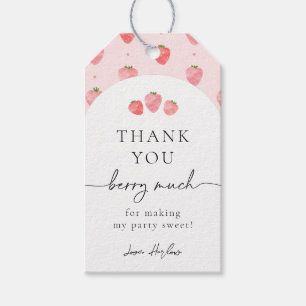 Strawberry Party Favour Tag   Strawberries