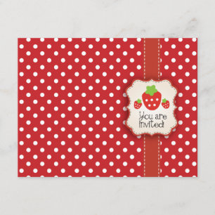 Strawberry Party Invitation