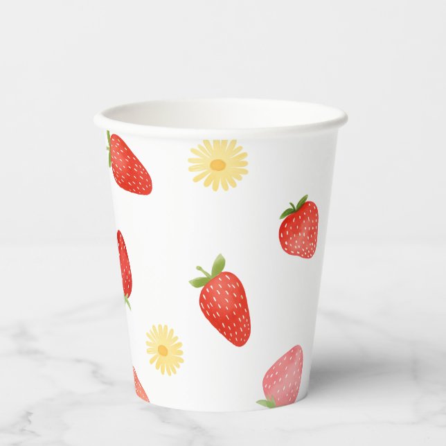 Strawberry Party Paper Cups (Front)