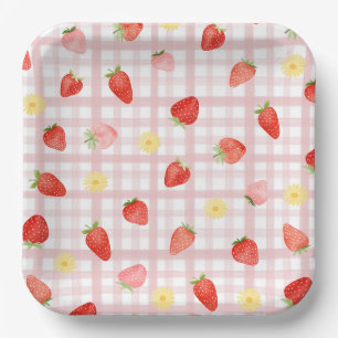 Strawberry Party Paper Plates