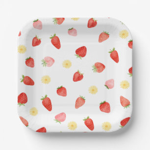 Strawberry Party Paper Plates