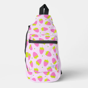 Strawberry Pastel Pink Sling Bag