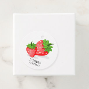Strawberry Patch Favour Tags