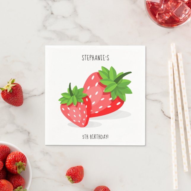 Strawberry Patch Napkin (Insitu)