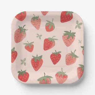 Strawberry Patch Party Supplies Paper Plate