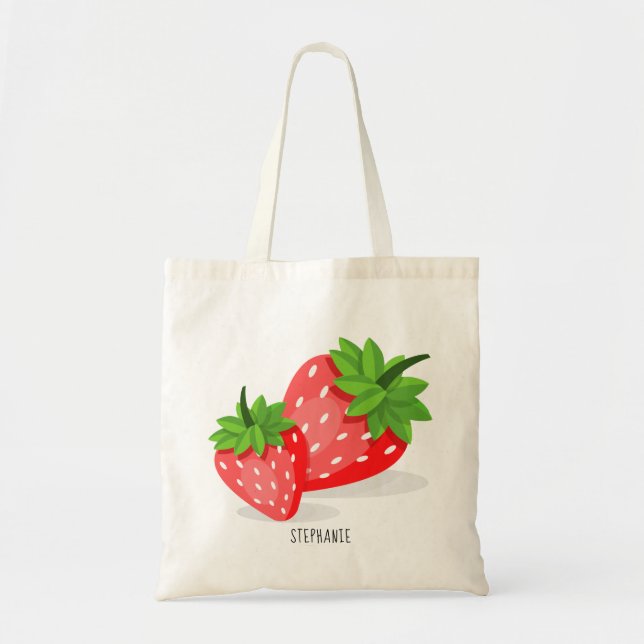 Strawberry Patch Tote Bag (Front)