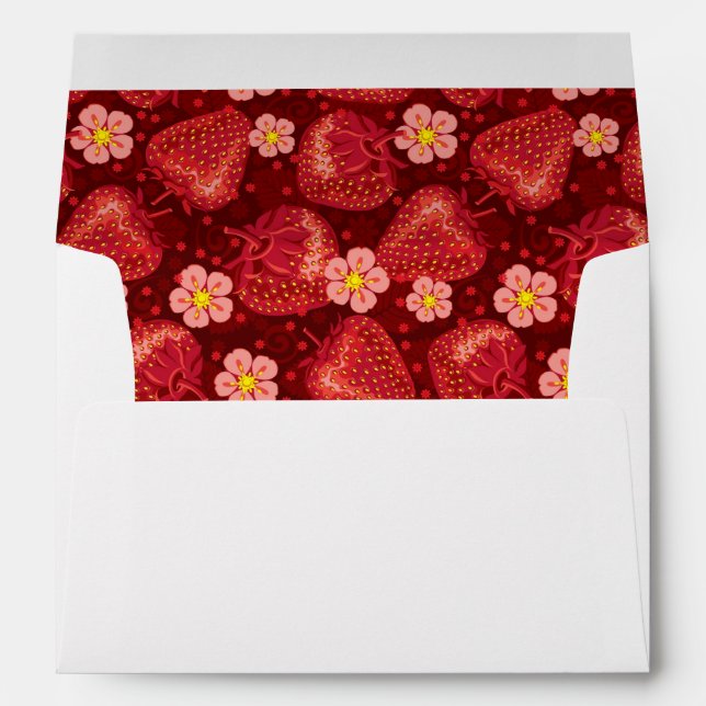 Strawberry Pattern 2 2 Envelope (Back (Bottom))