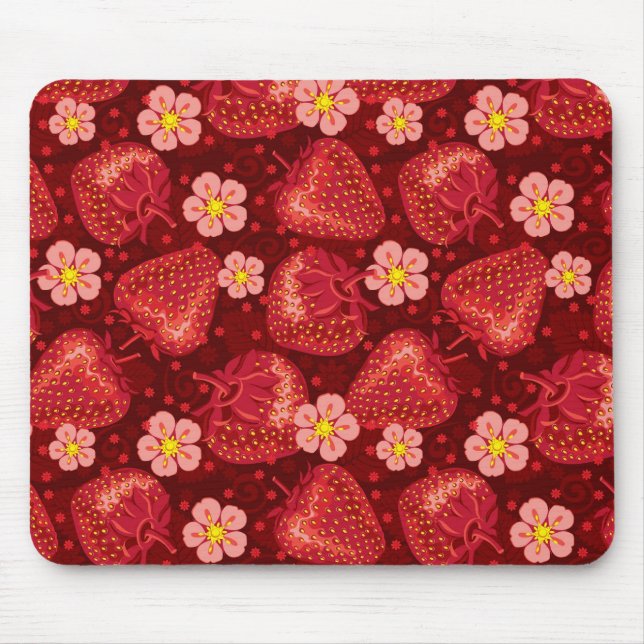 Strawberry Pattern 2 2 Mouse Mat (Front)