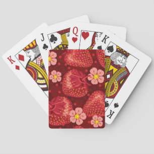 Strawberry Pattern 2 2 Playing Cards