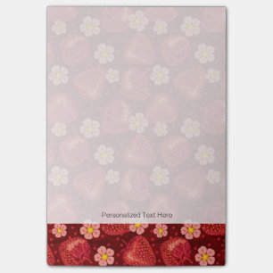 Strawberry Pattern 2 2 Post-it Notes