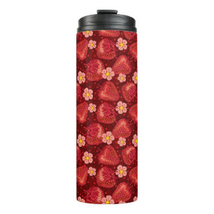 Strawberry Pattern 2 2 Thermal Tumbler