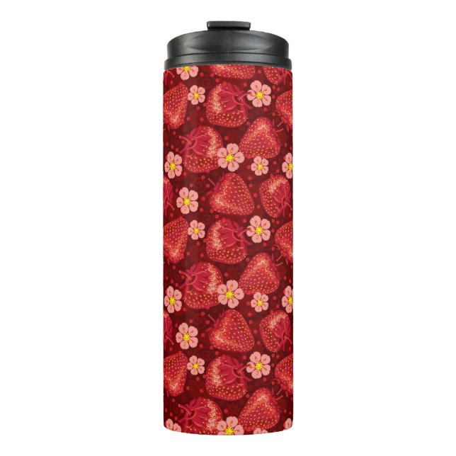 Strawberry Pattern 2 2 Thermal Tumbler (Front)