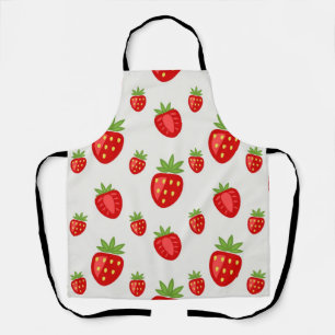 Strawberry pattern apron