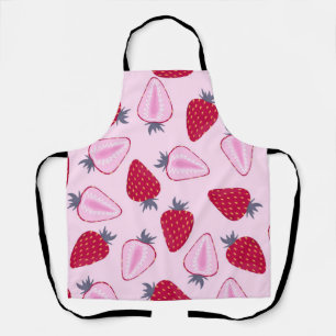 Strawberry pattern apron