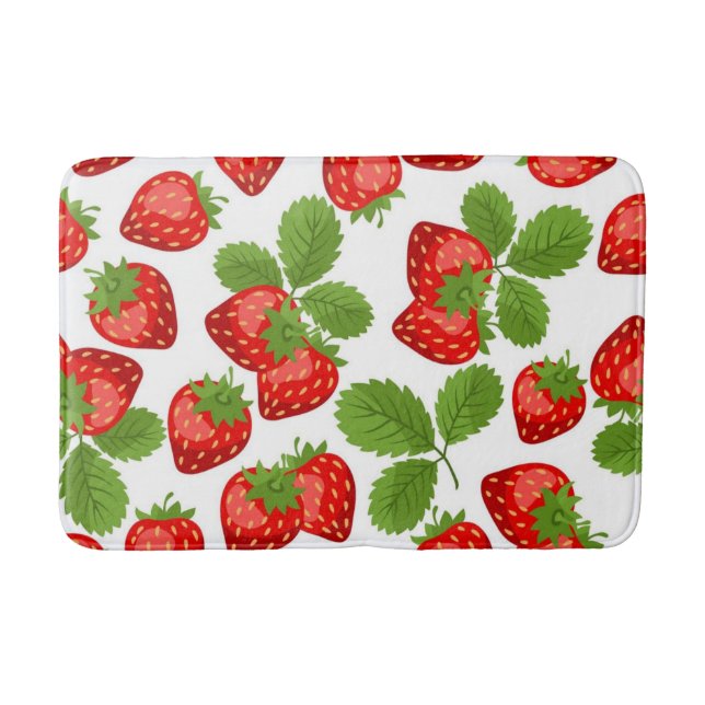 Strawberry pattern bath mat (Front)