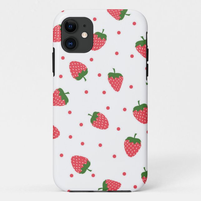 Strawberry pattern Case-Mate iPhone case (Back)