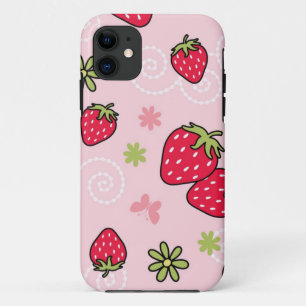 Strawberry pattern iPhone 11 case