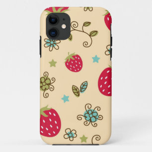 Strawberry pattern iPhone 11 case