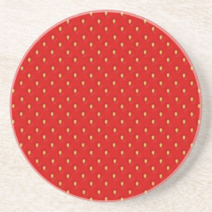 Strawberry Pattern Coaster
