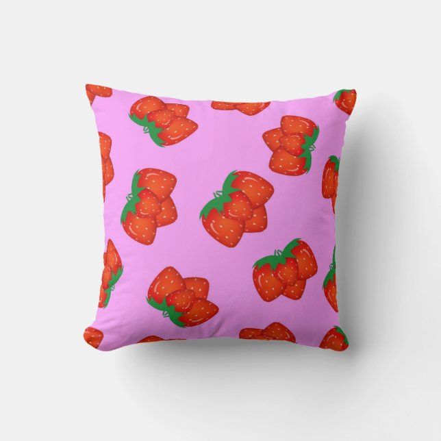 Strawberry pattern cushion (Front)