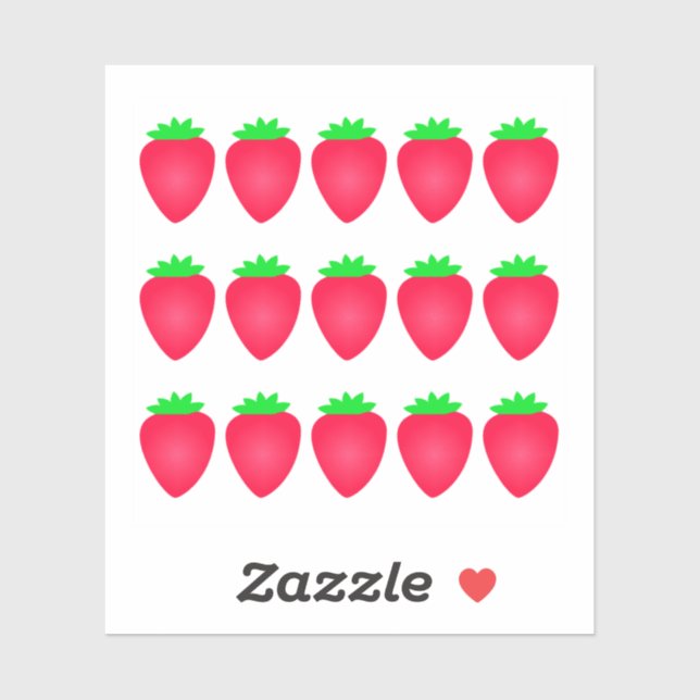 Strawberry Pattern Cute Baby Shower Birthday Party (Sheet)