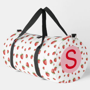 Strawberry Pattern Duffle Bag