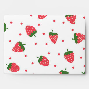 Strawberry pattern envelope