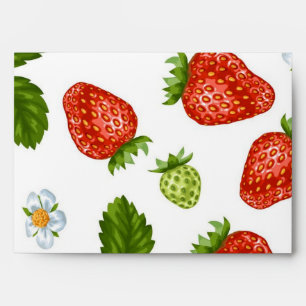 Strawberry pattern envelope