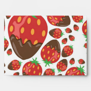 Strawberry pattern envelope