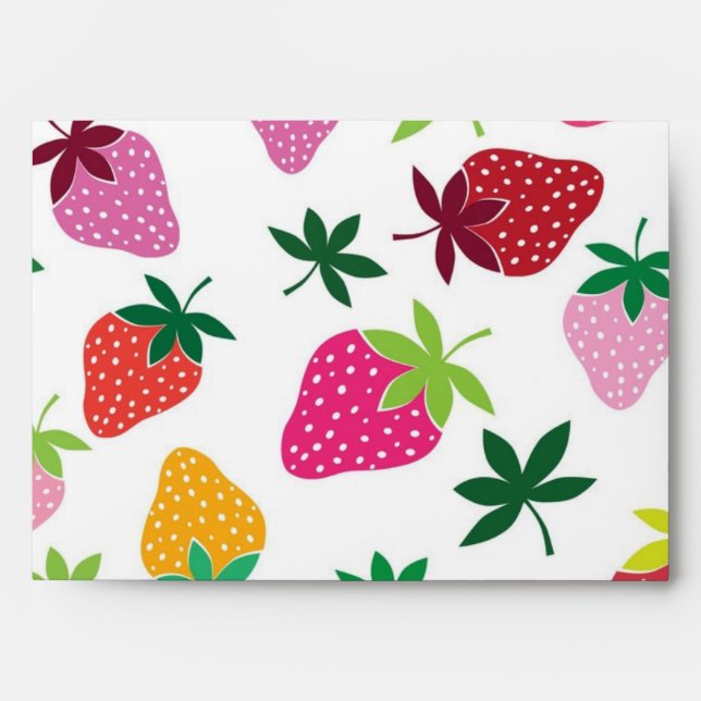 Strawberry pattern envelope (Front)