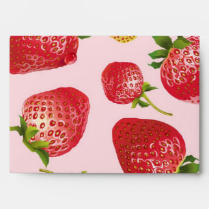 Strawberry pattern envelope