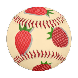 Strawberry pattern for fruit summertime good vibes baseball