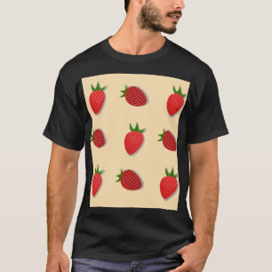 Strawberry pattern for fruit summertime good vibes T-Shirt