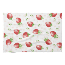 Strawberry Pattern Kitchen Towels