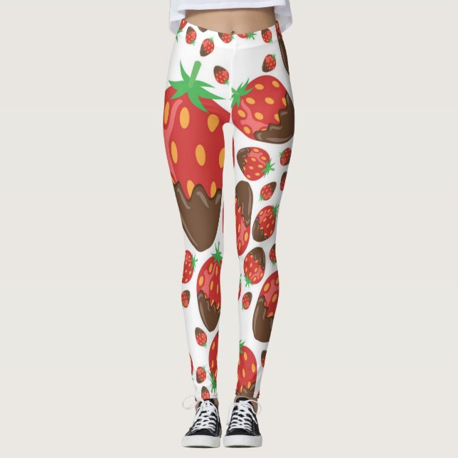 Strawberry pattern leggings (Front)