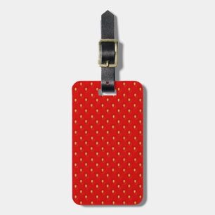 Strawberry Pattern Luggage Tag