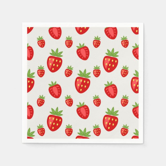 Strawberry pattern napkin (Front)