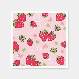 Strawberry pattern napkin